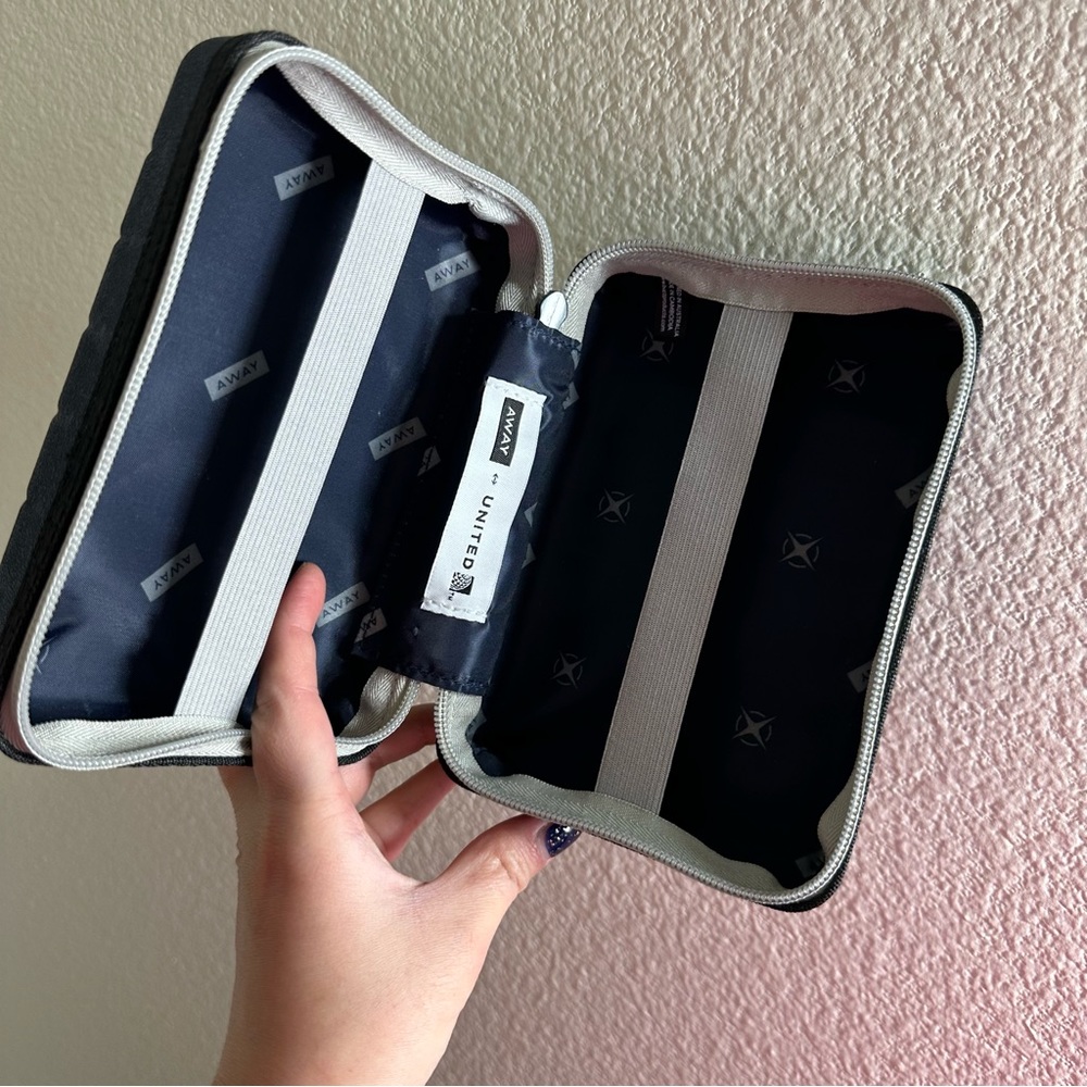 Away mini luggage united airlines